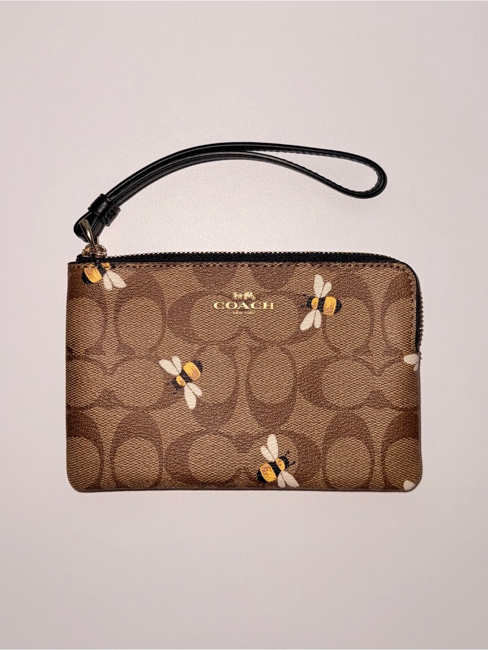 Coach Bee Zip Wristlet